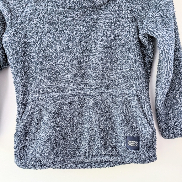 O'Neill Girl Fuzzy Sherpa Sweater Blue ~ Size Small (6-7) - Picture 3 of 8